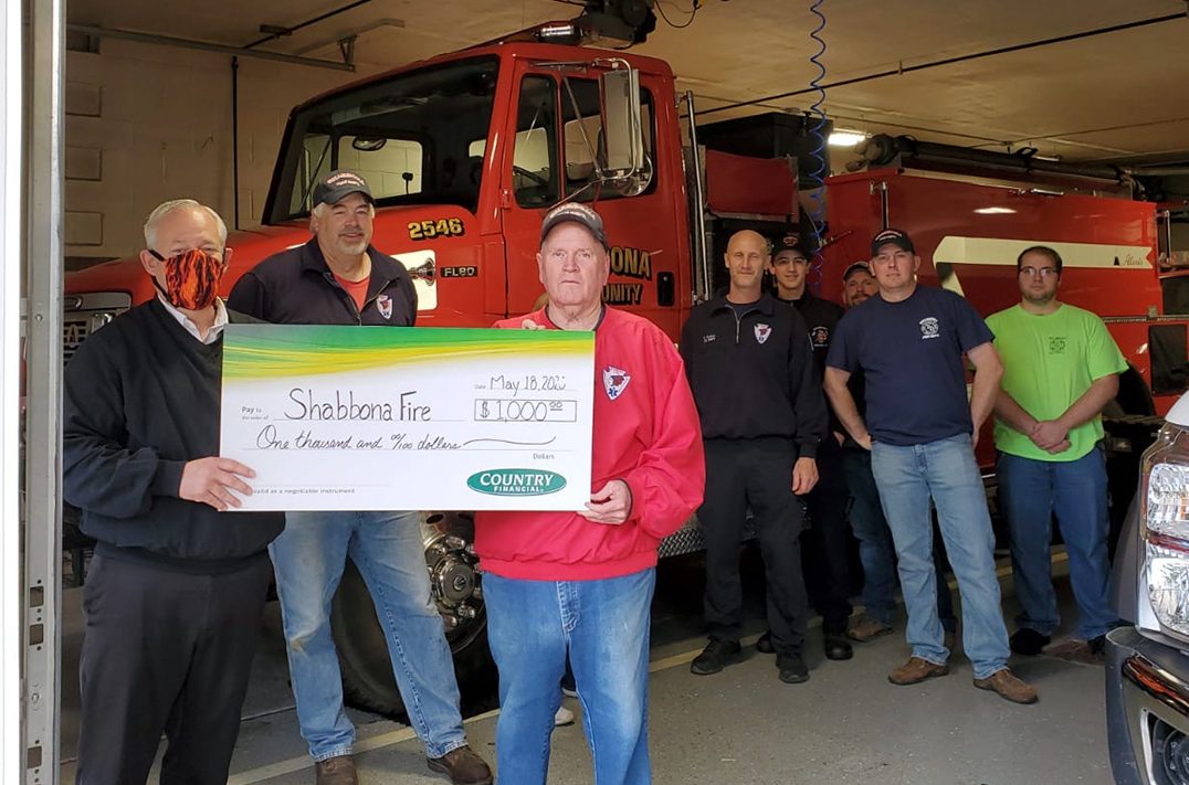 Country Financial honors Shabbona Fire with $1,000