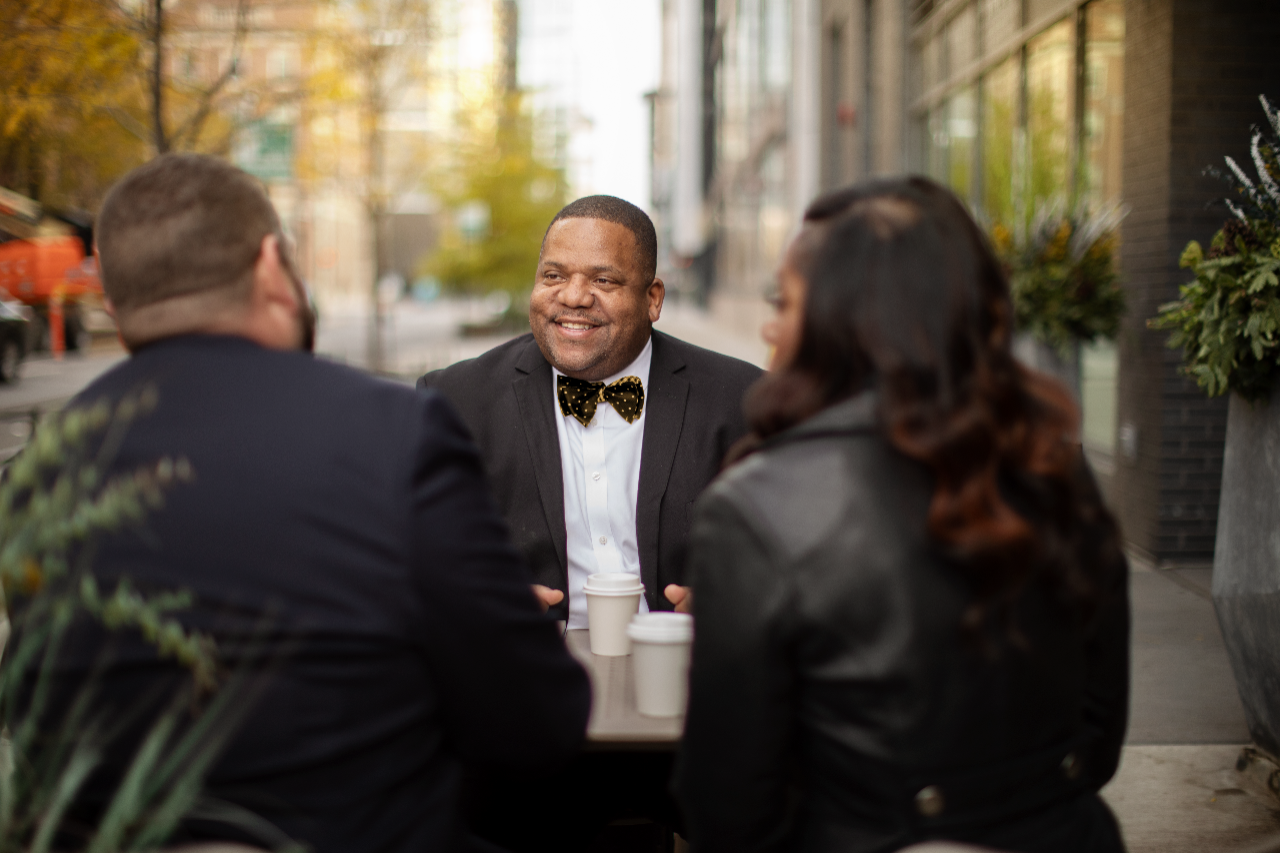 COUNTRY Financial rep meeting with couple