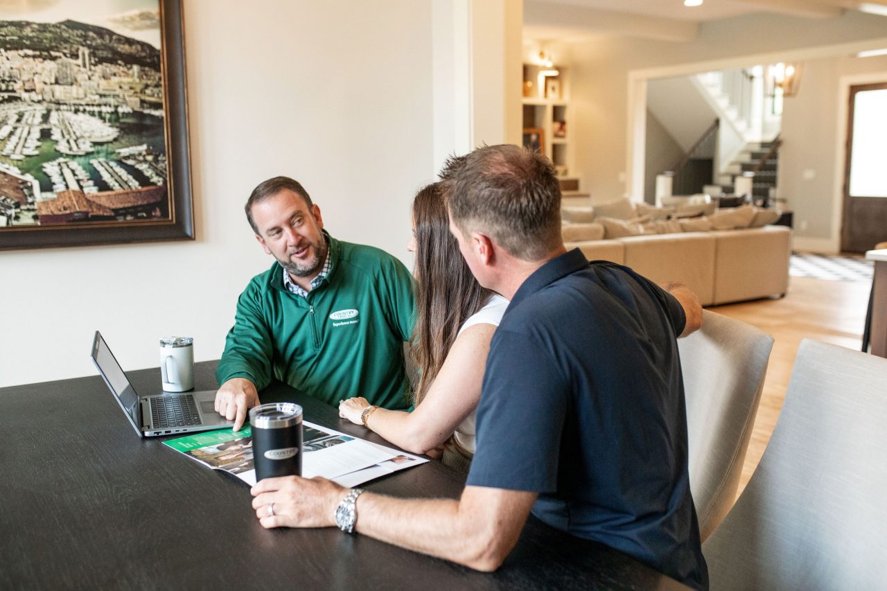 Rep in home of client