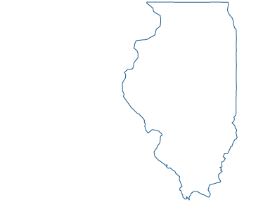 Blue Illinois icon